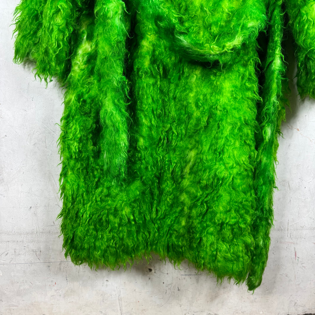 Balenciaga Mohair Hooded Floor Length Jacket