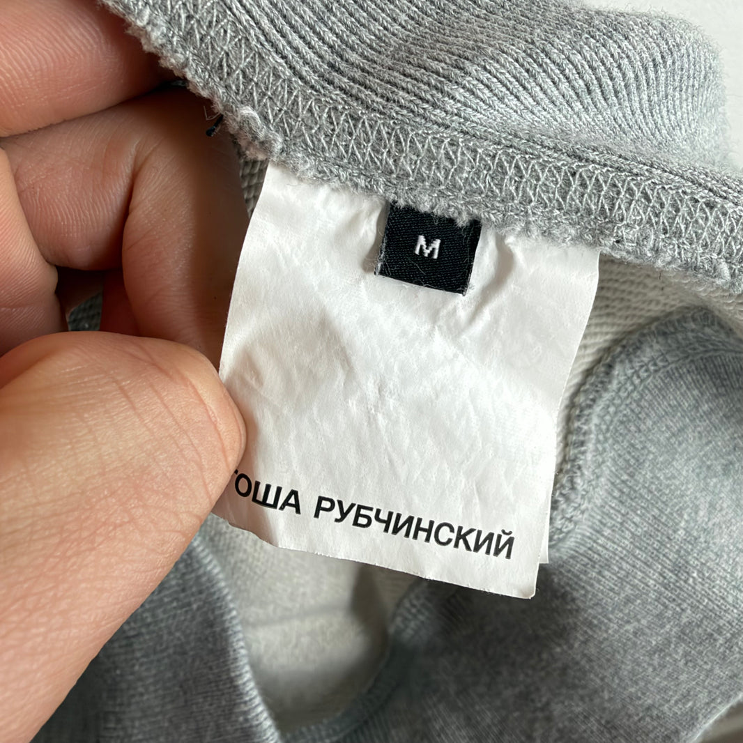 Gosha Rubchinskiy Gray Quarter-Zip Hoodie