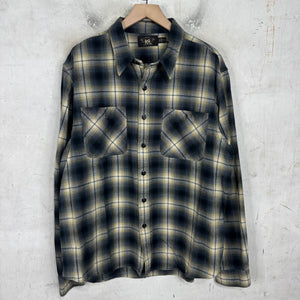 RRL Navy/Yellow Flannel Shirt