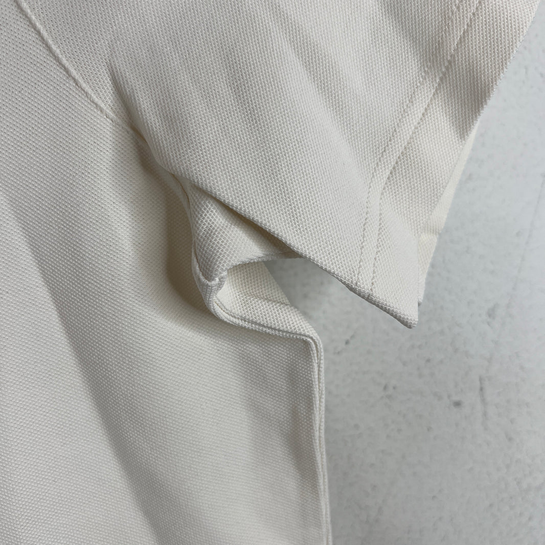 Prada White Zipper Detail T-Shirt