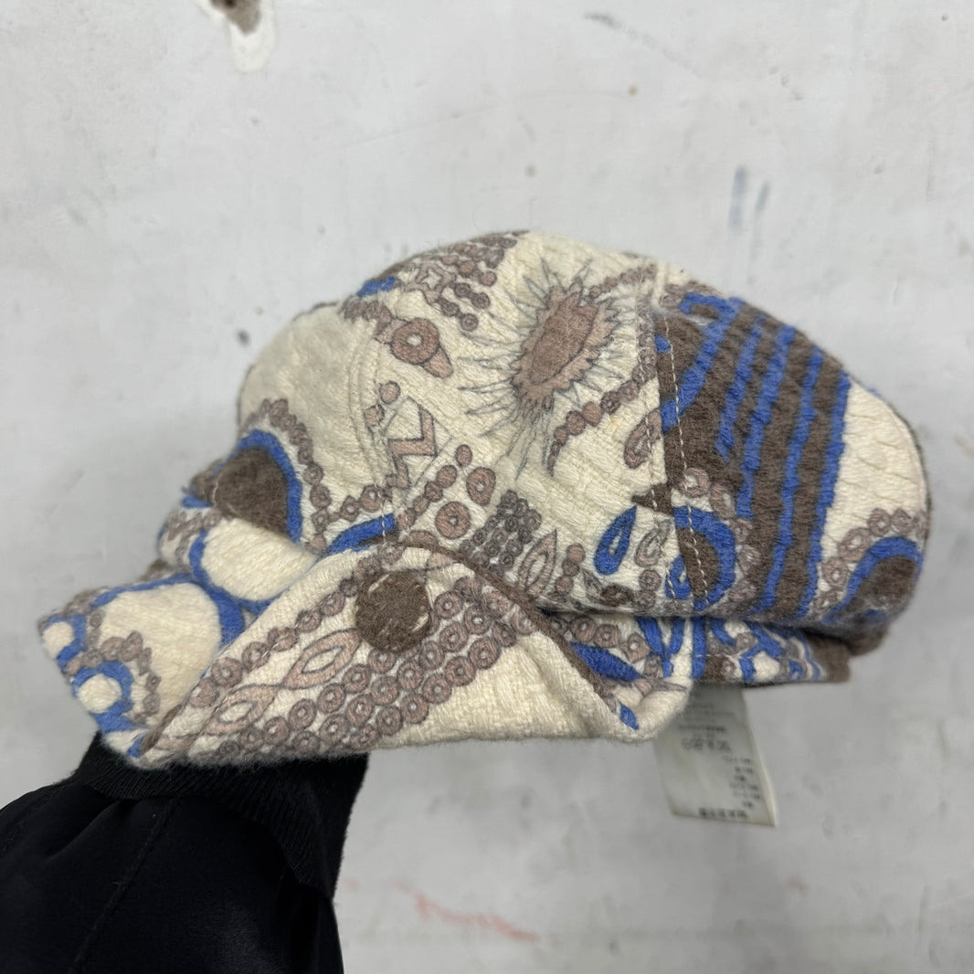 Emilio Pucci Wool Newsboy Cap