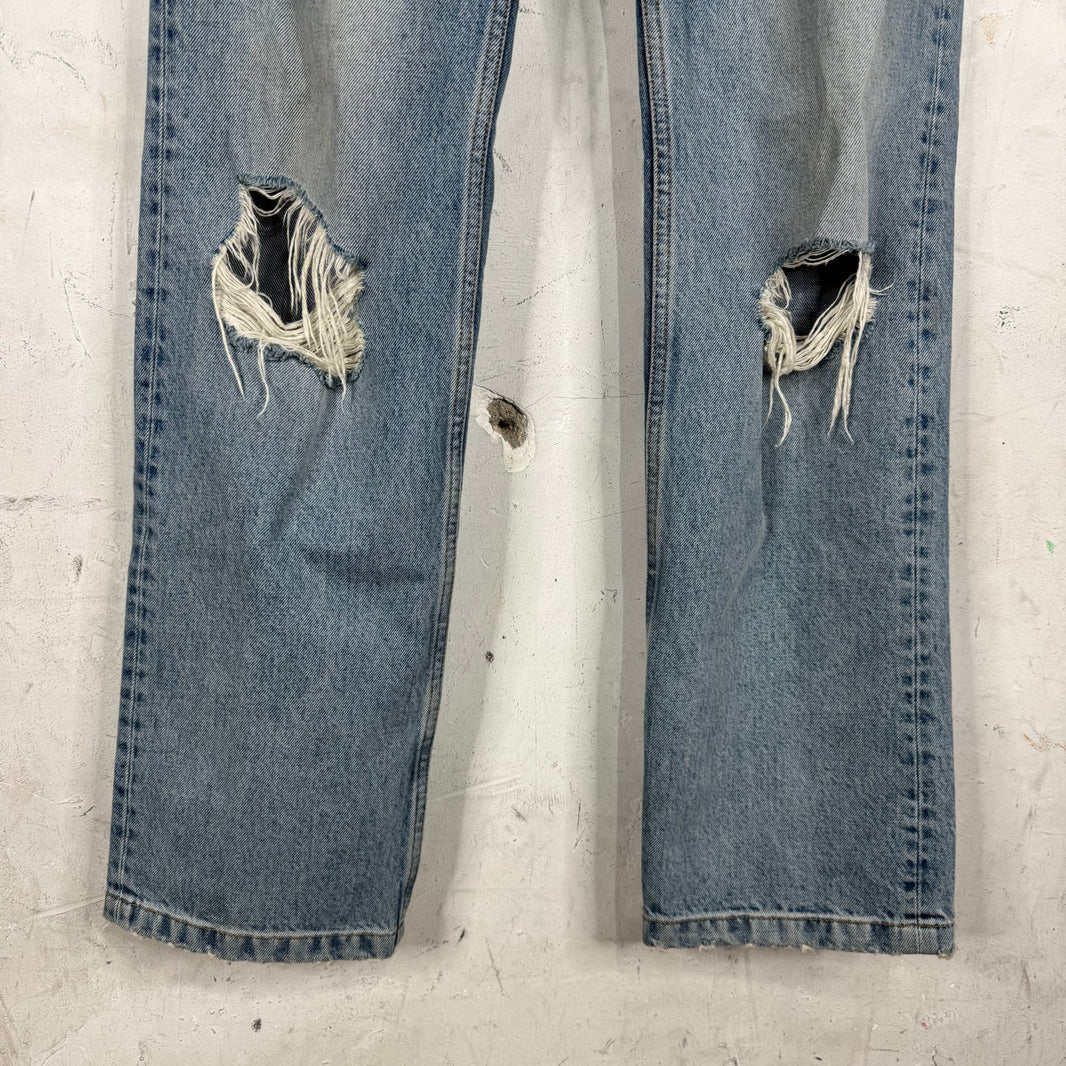 Balenciaga Distressed Lightwash Yeek Jeans