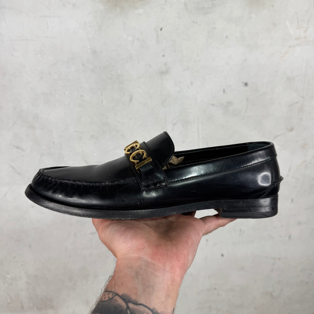 Gucci Spell-Out Penny Loafers
