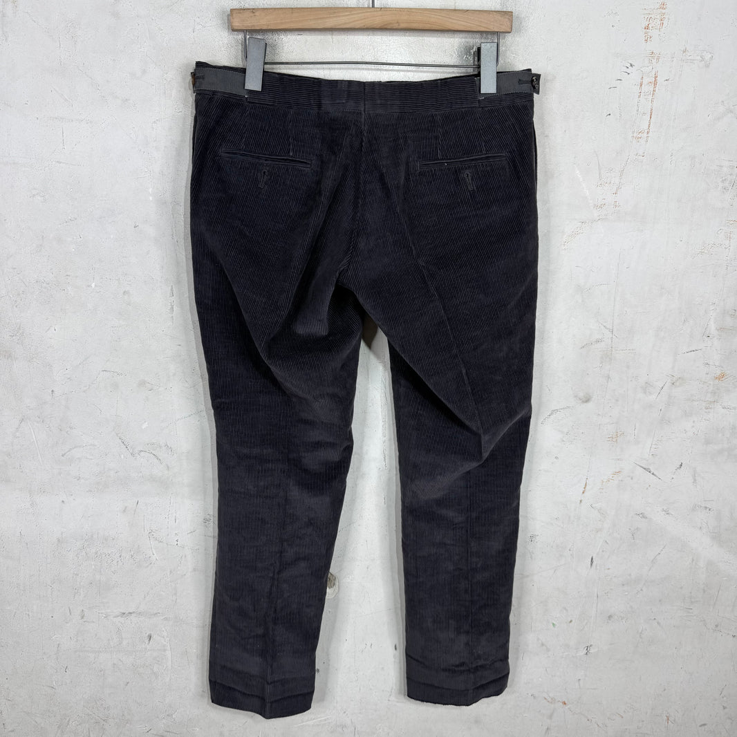 Thom Browne Dark Grey Corduroy Trousers