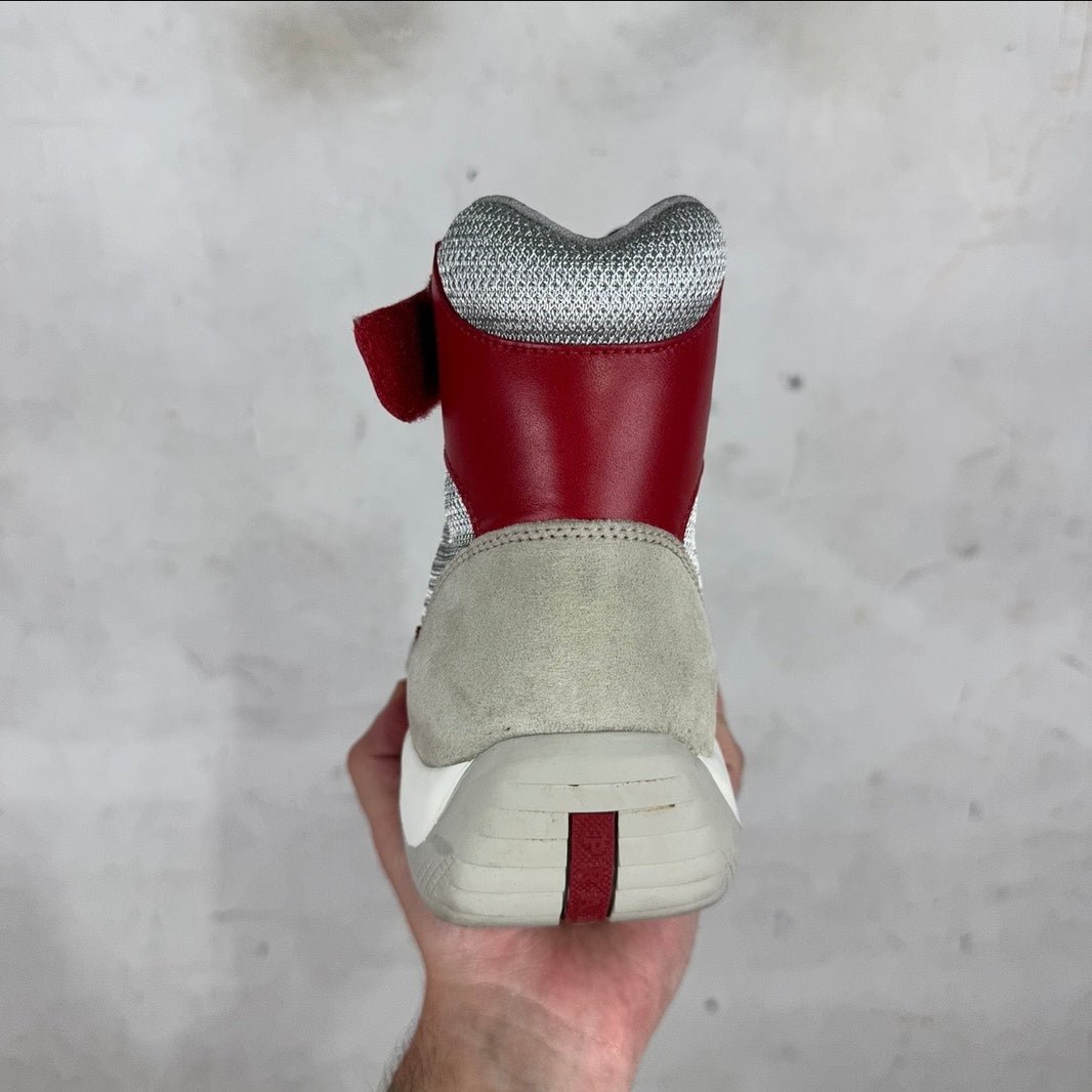 Prada Cherry Leather Americas Cup Highs