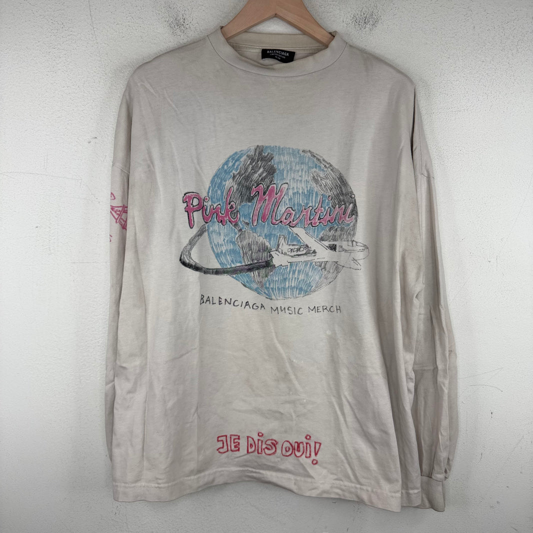 Balenciaga Pink Martini L/S T-Shirt