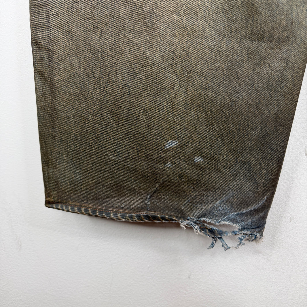 Acne Studios Baggy Waxed Denim Jeans