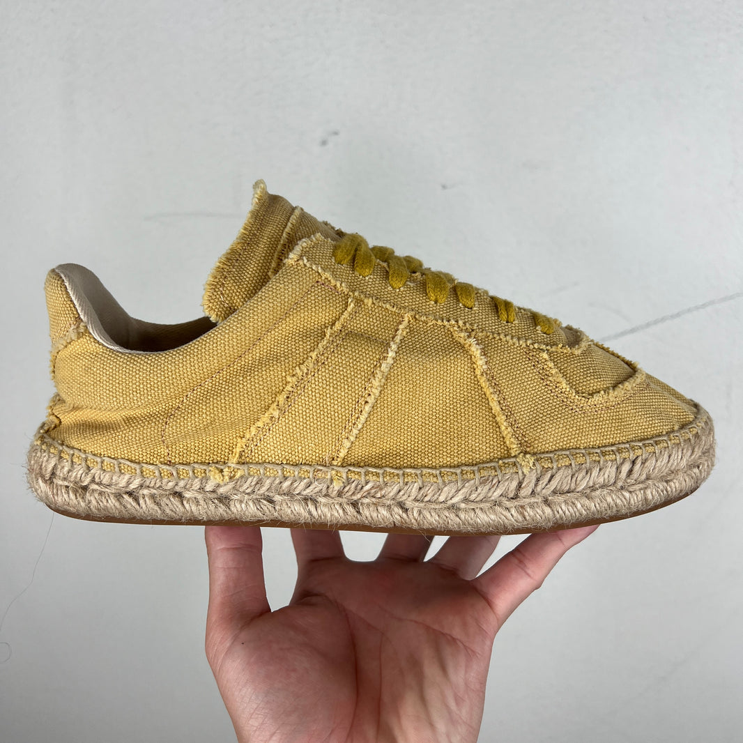 Margiela Yellow Canvas Espadrilles Replica Sneakers