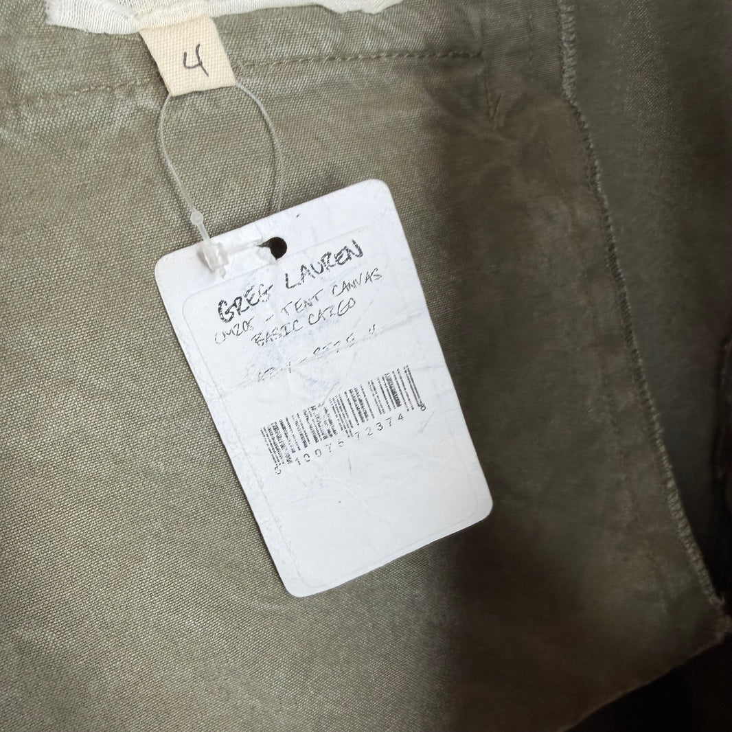 Greg Lauren Tent Canvas Cargo Pants