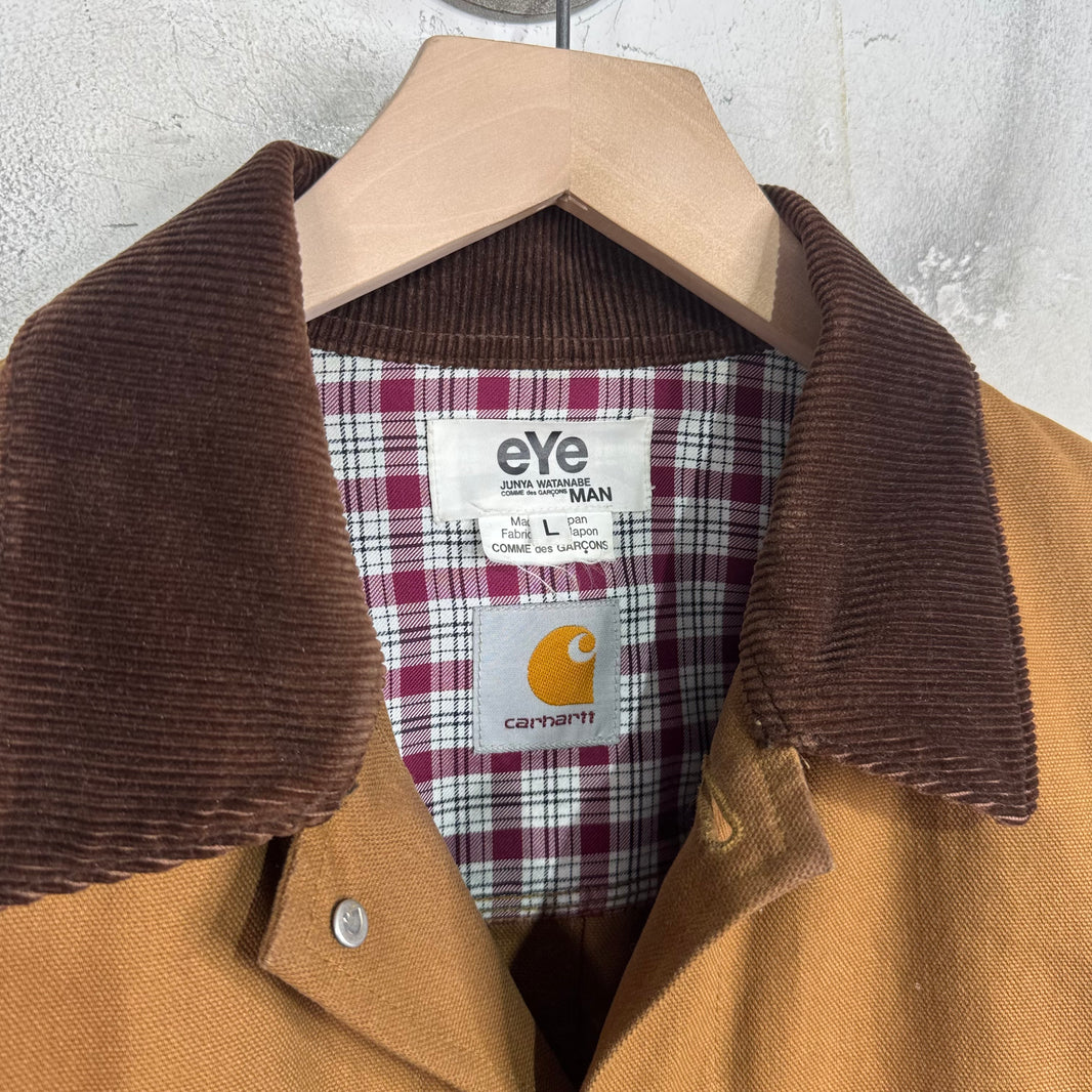 Junya Watanabe x Carhartt Leather Sleeved Chore Jacket