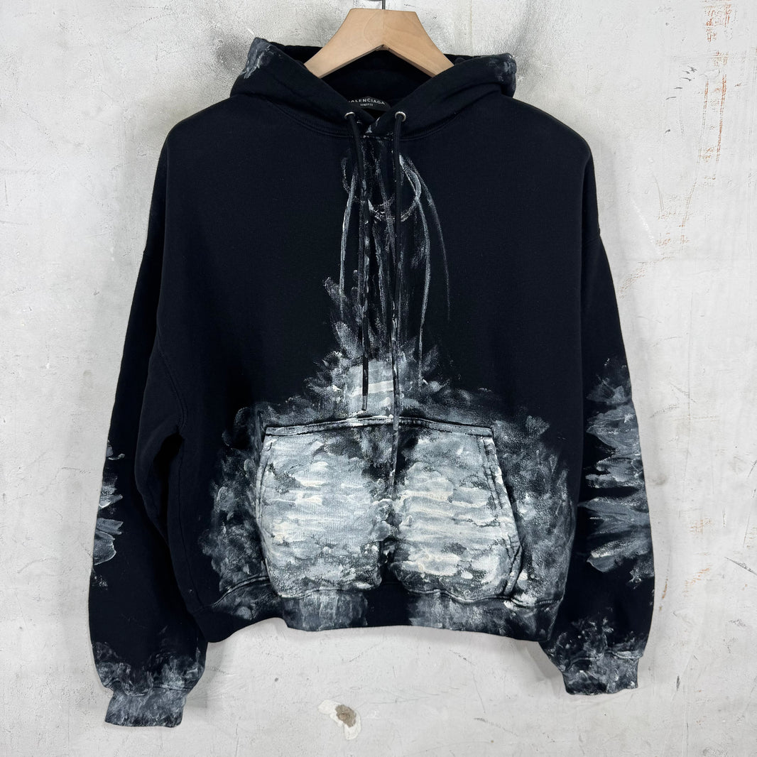 Balenciaga Cropped Painter Hoodie