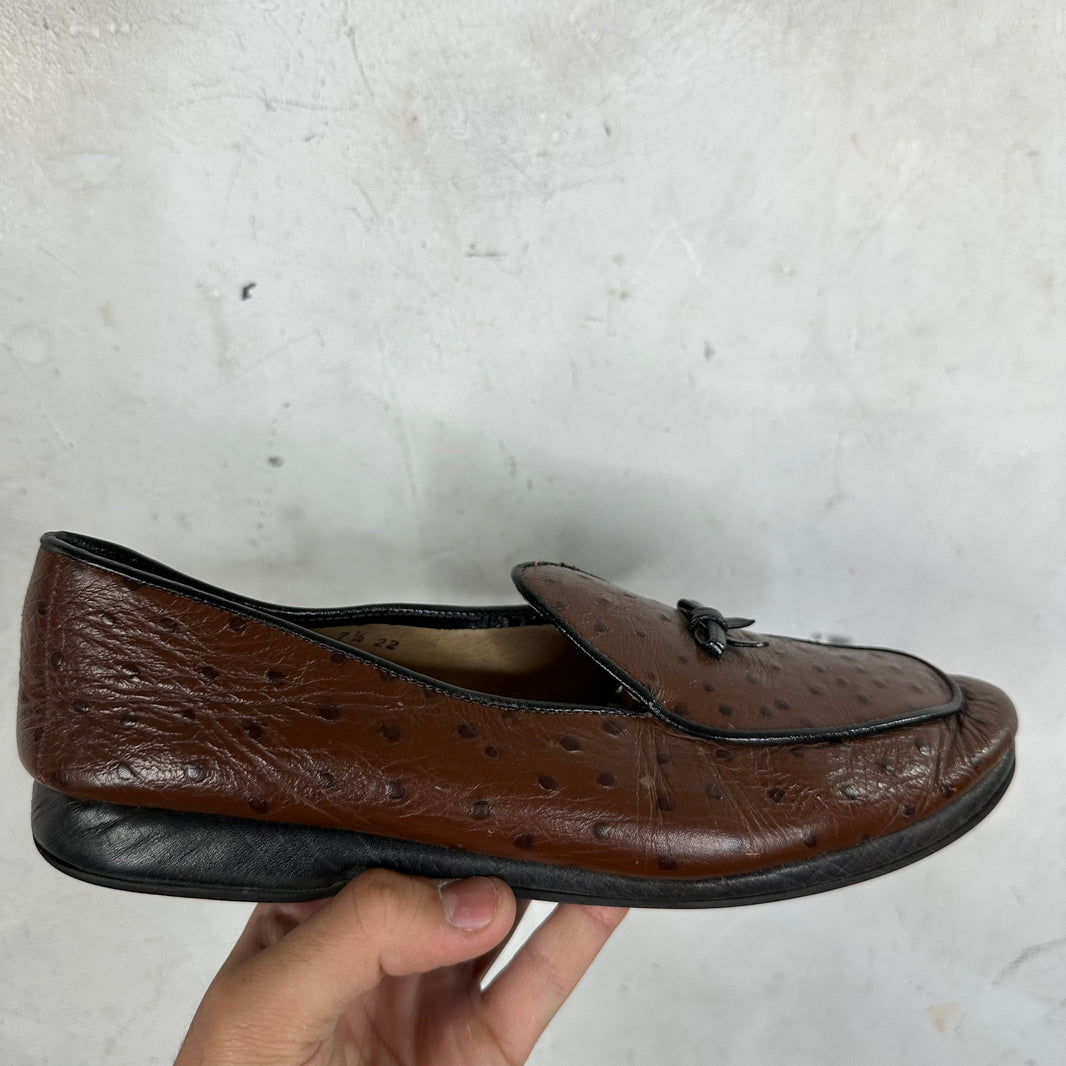 Belgian Ostrich Mr Casual Loafers