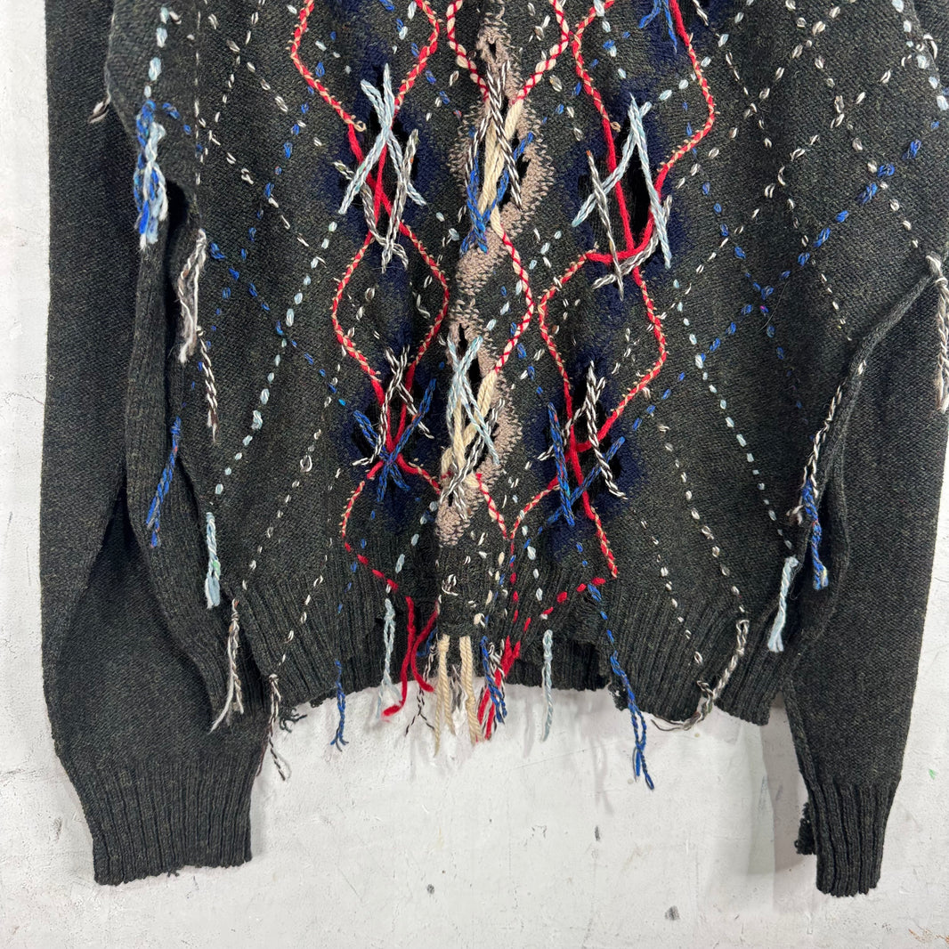 Margiela Negative Space Argyle Sweater