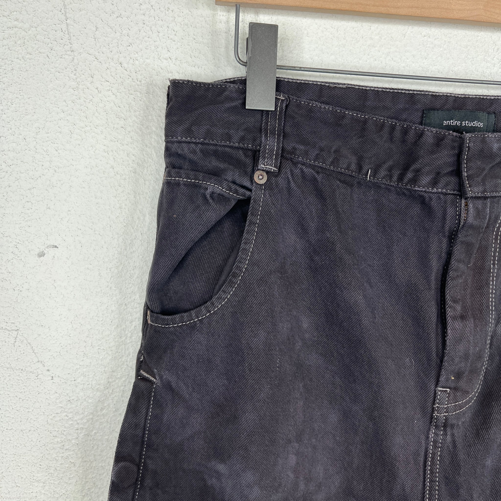 Entire Studios Purple Washed Denim Jeans