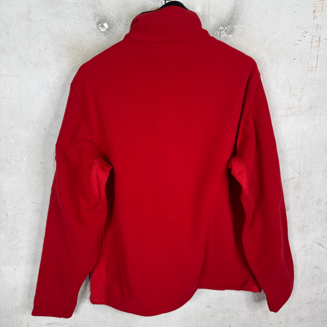 Ralph Lauren Red Fleece Ski Patch 1/4 Zip