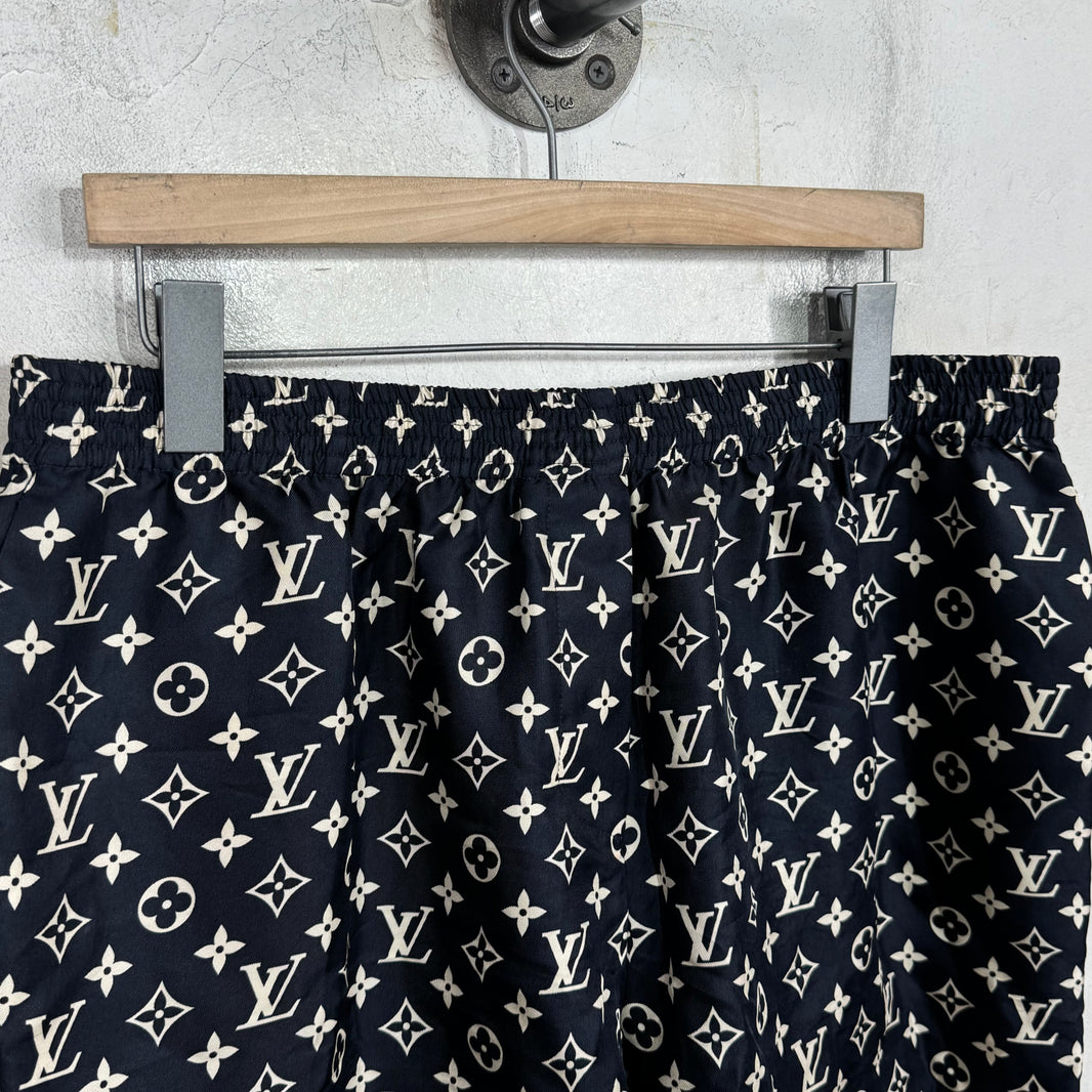 Louis Vuitton Silk Monogram Shorts