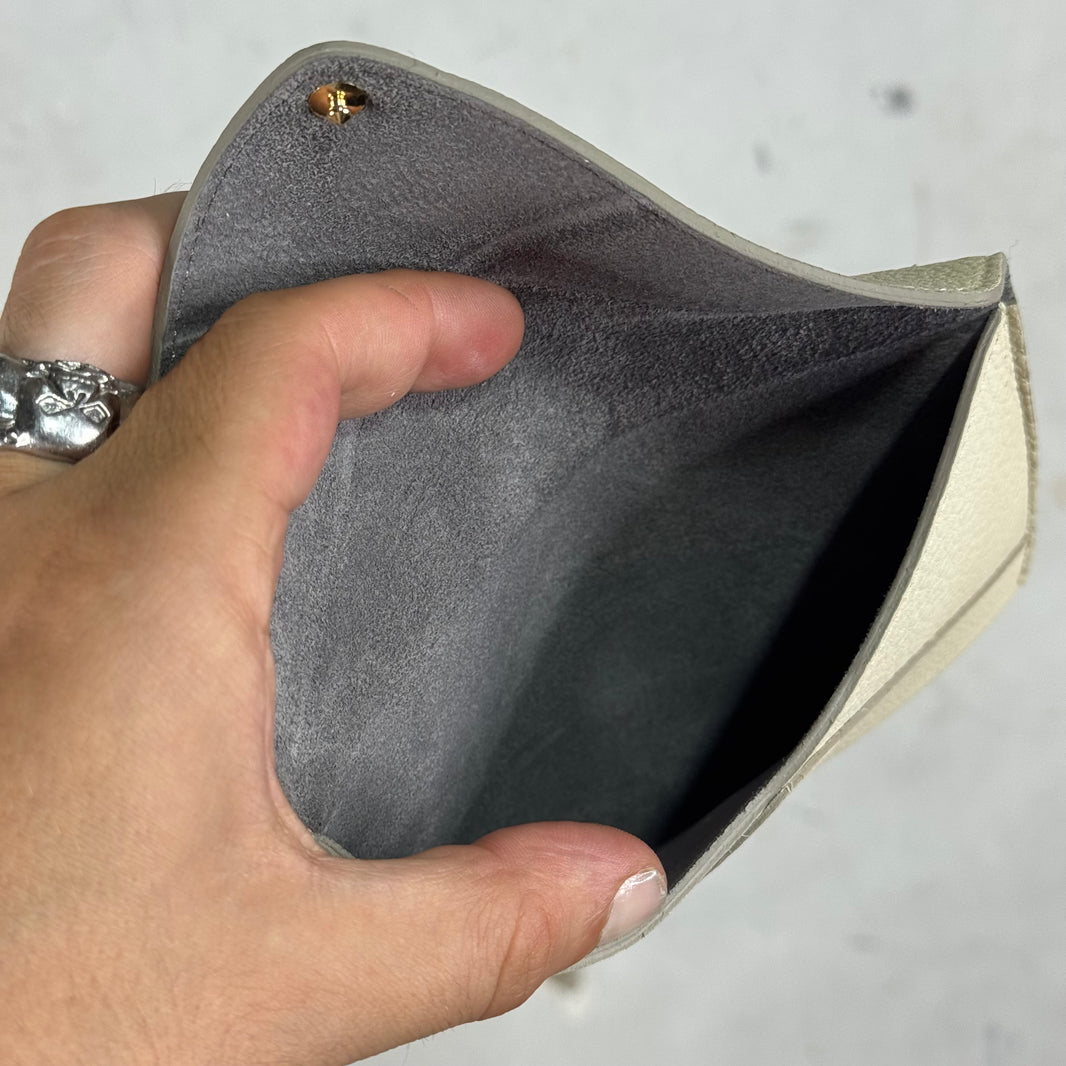 Louis Vuitton Leather Beige Envelope Pouch