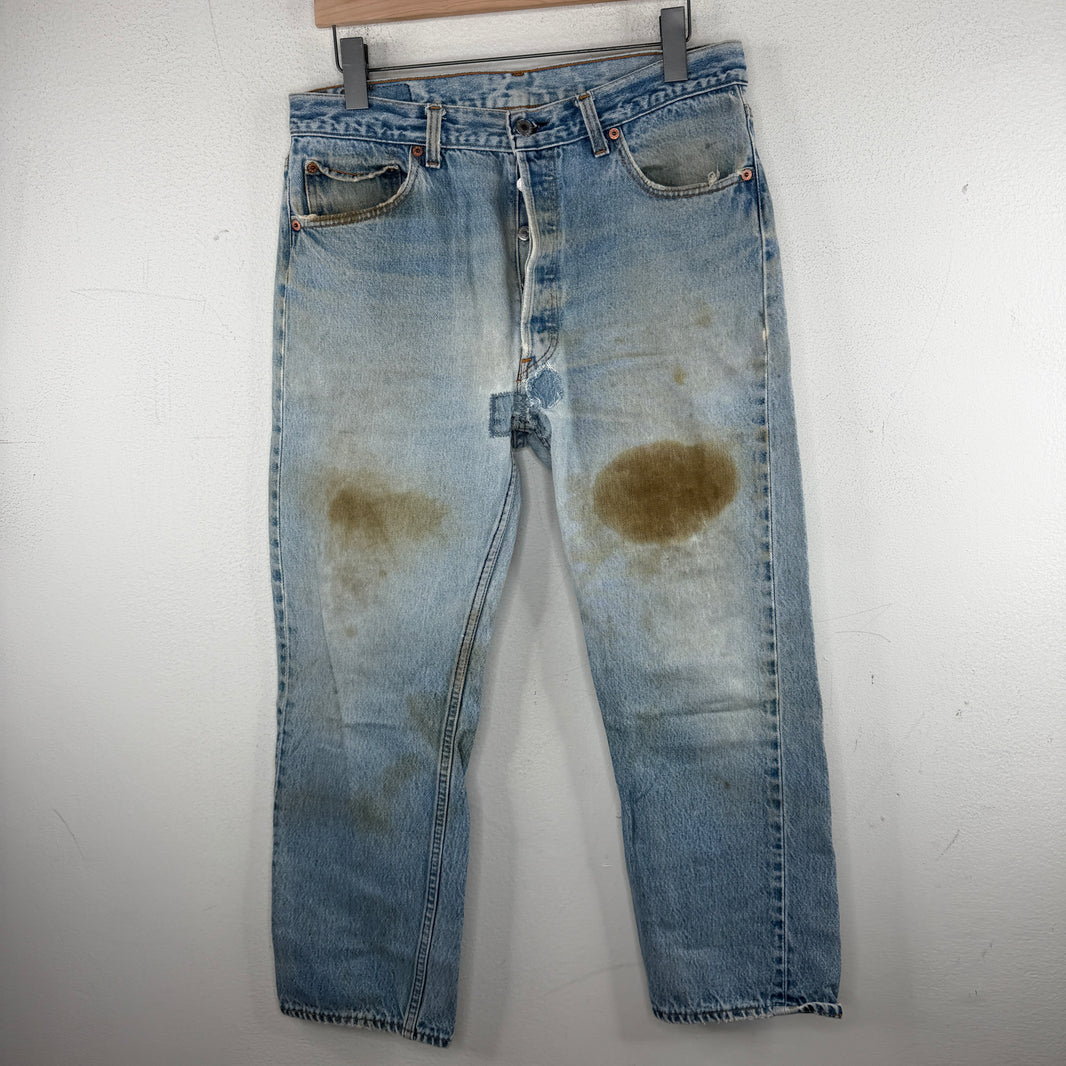 Vintage Repaired Levi's 501 Denim Jeans