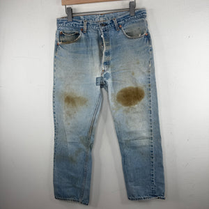 Vintage Repaired Levi's 501 Denim Jeans