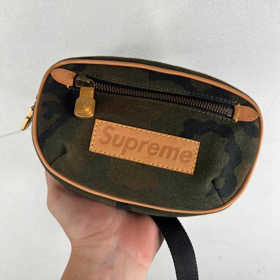 Louis Vuitton Supreme Camo Monogram Mini Bum Bag