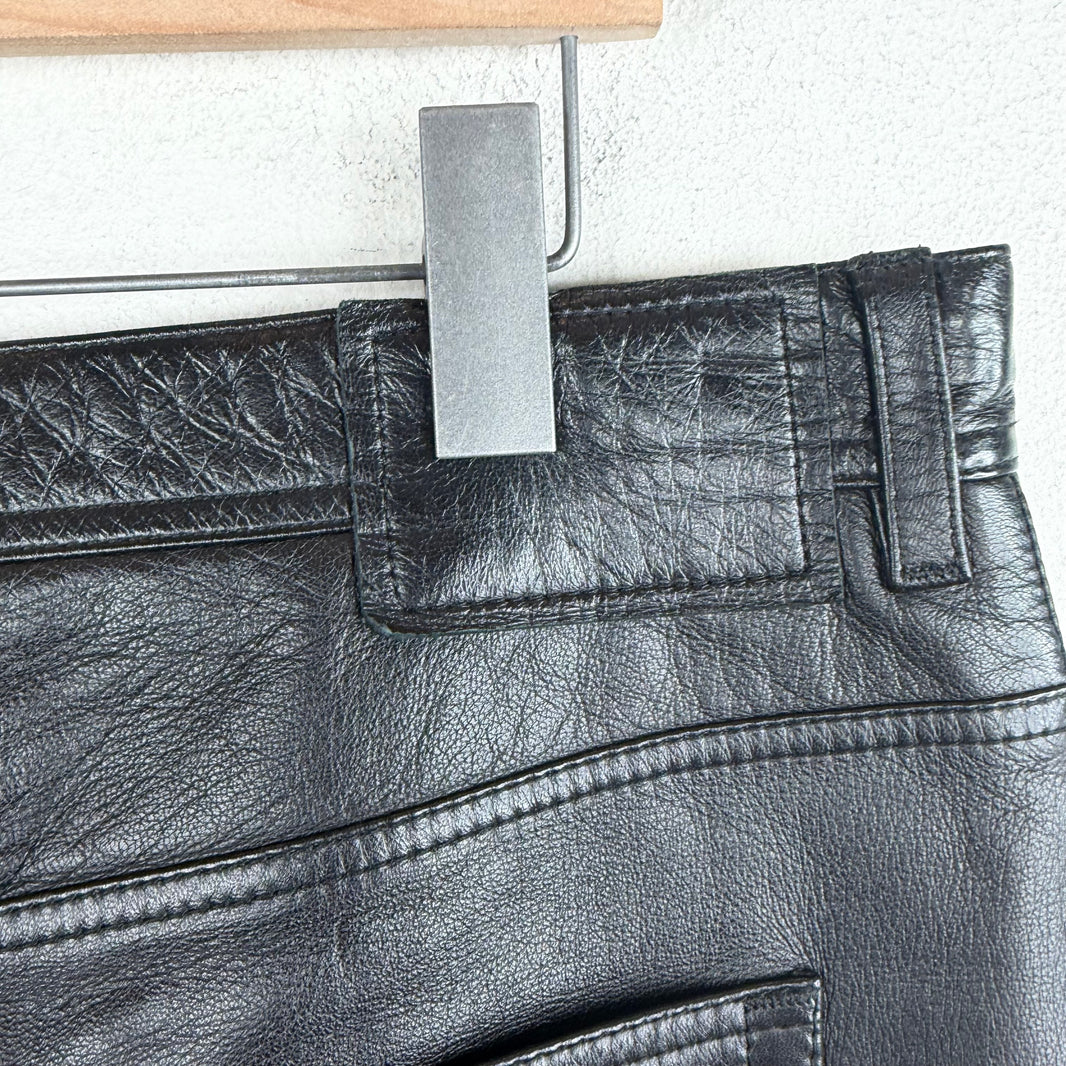 Acne Studios Black Leather Pants