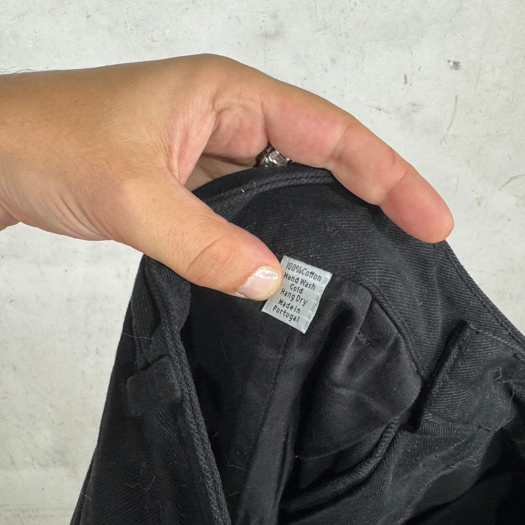 3Sixteen  Black Brushed Cotton Work Pants
