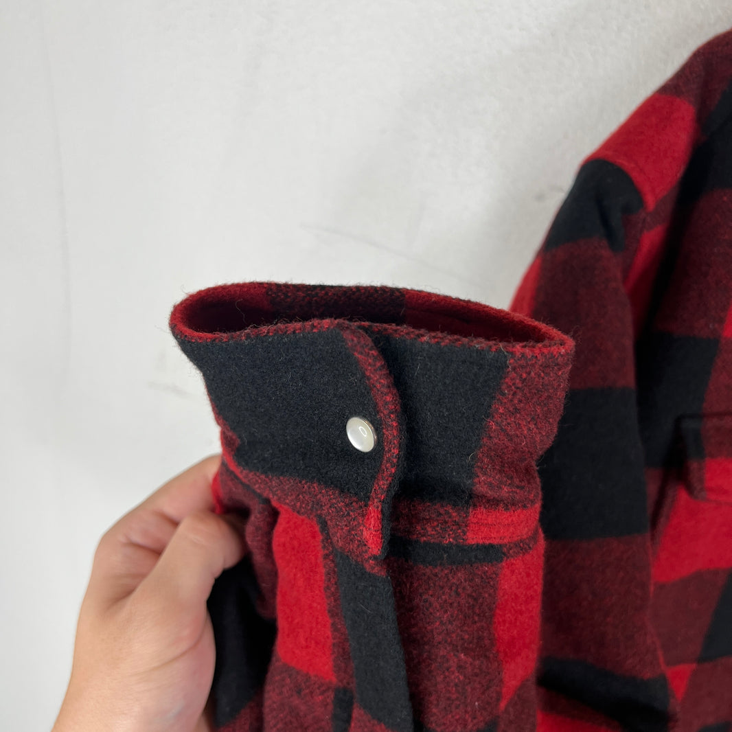 Vetements Buffalo Plaid Quilted Snap Button Flannel