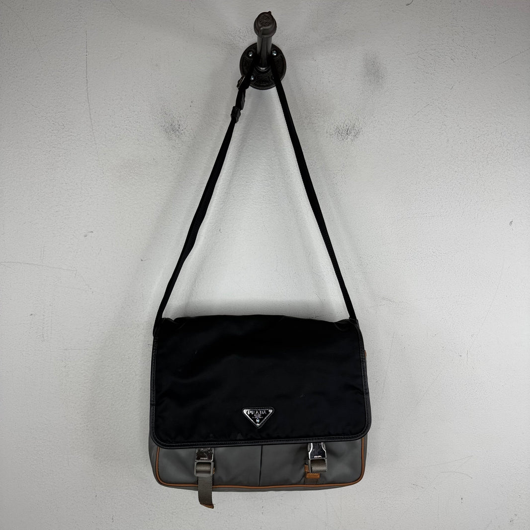 Prada Color Block Messenger Bag