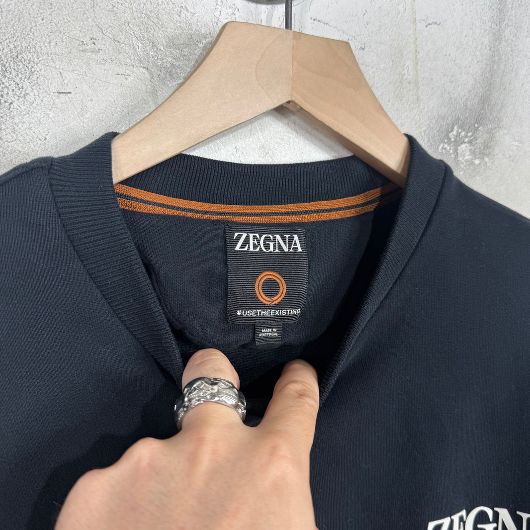 Zegna Logo Crewneck