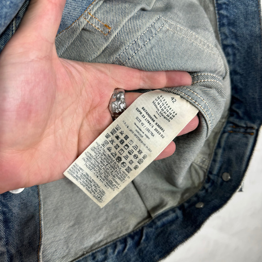 Margiela Lightwash Cropped Denim Jacket