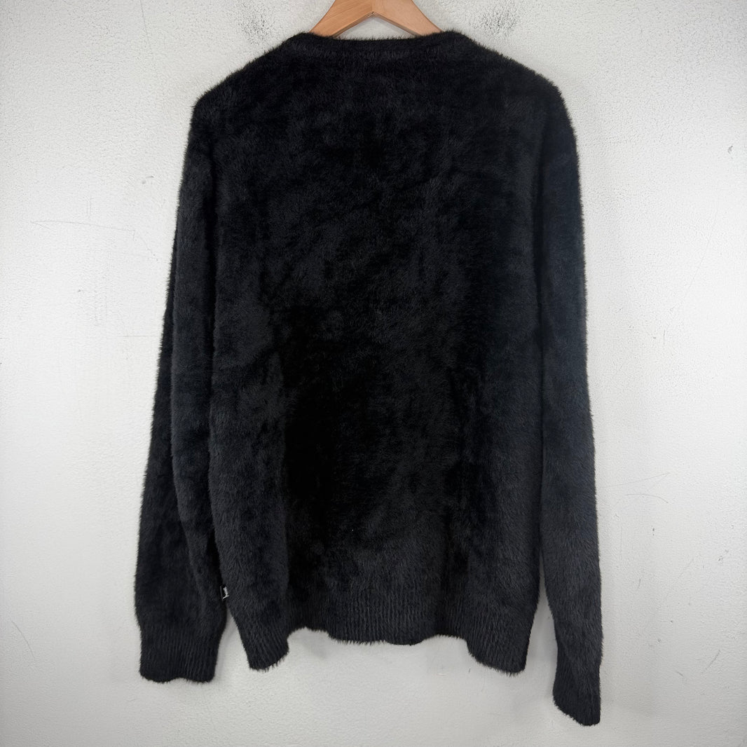 Stussy Black Acrylic Cardigan