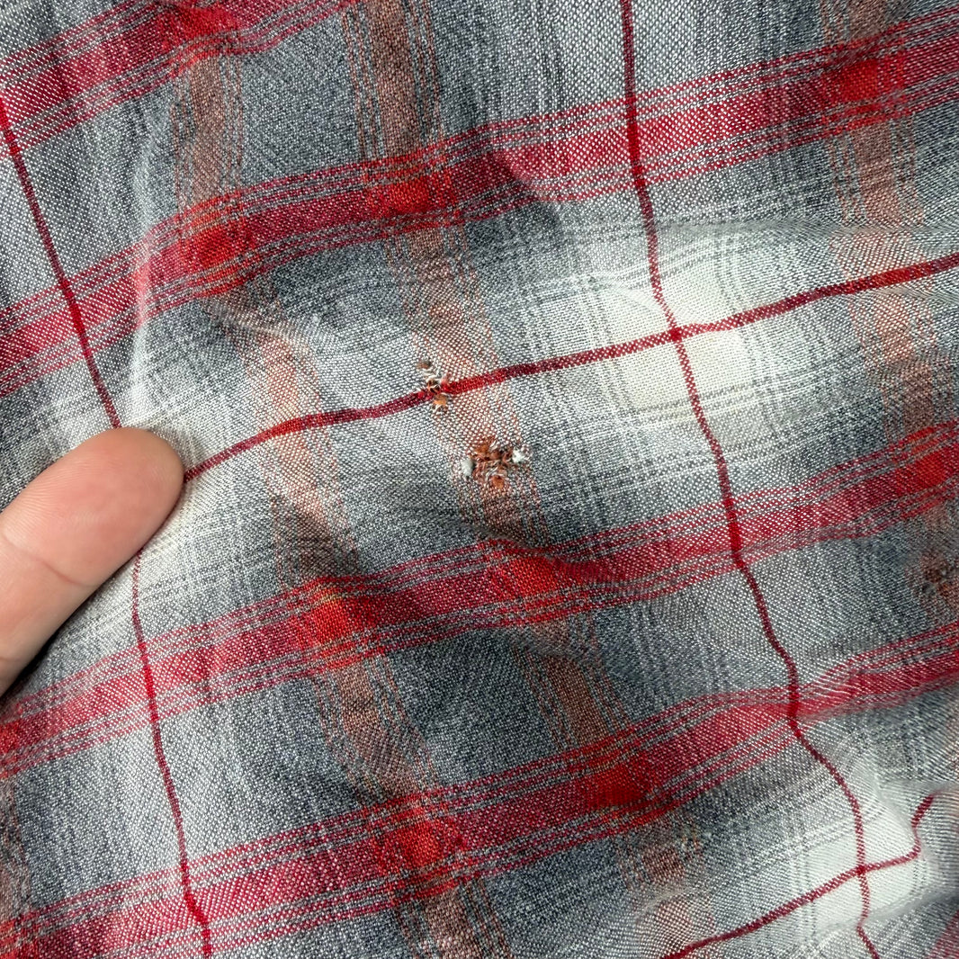 RRL Red/Gray Gradient Flannel Shirt