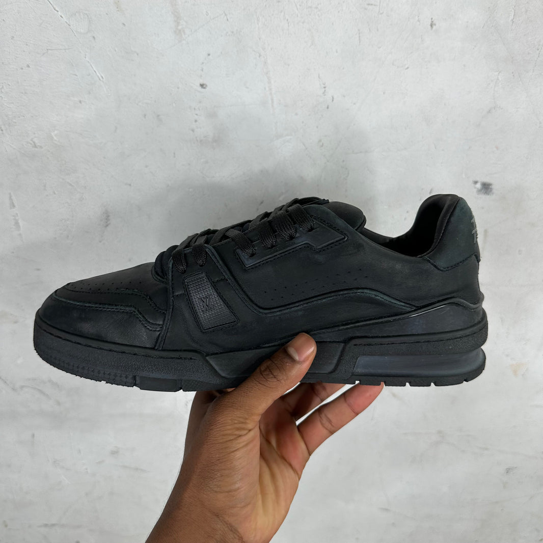 Louis Vuitton Leather Distressed Trainer