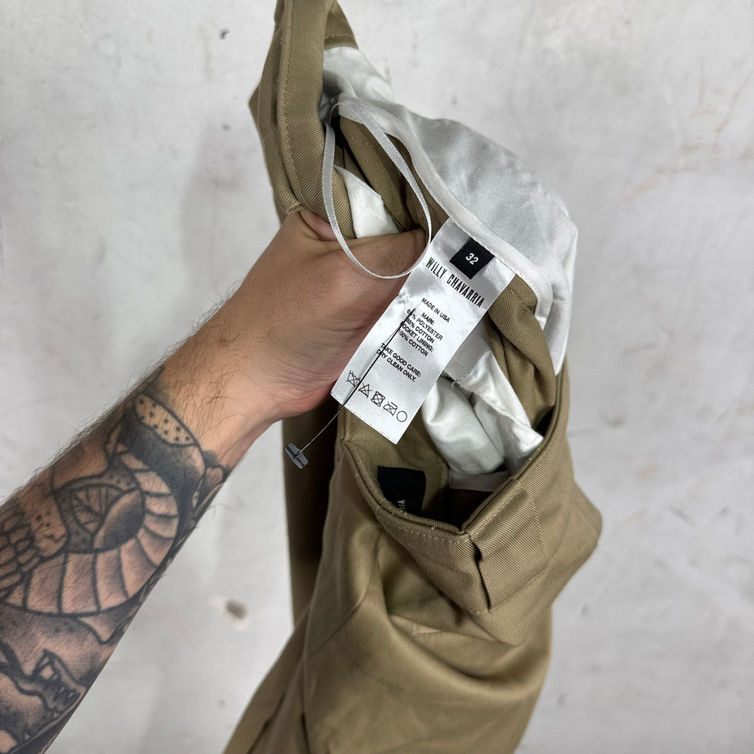Willy Chavarria Wide Khaki Work Pants