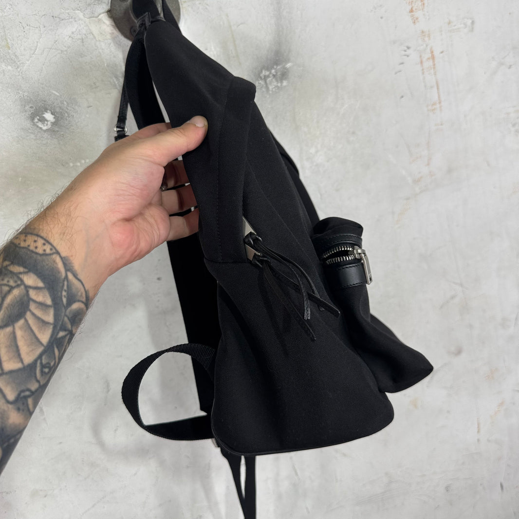 Saint Laurent Canvas Leather Backpack