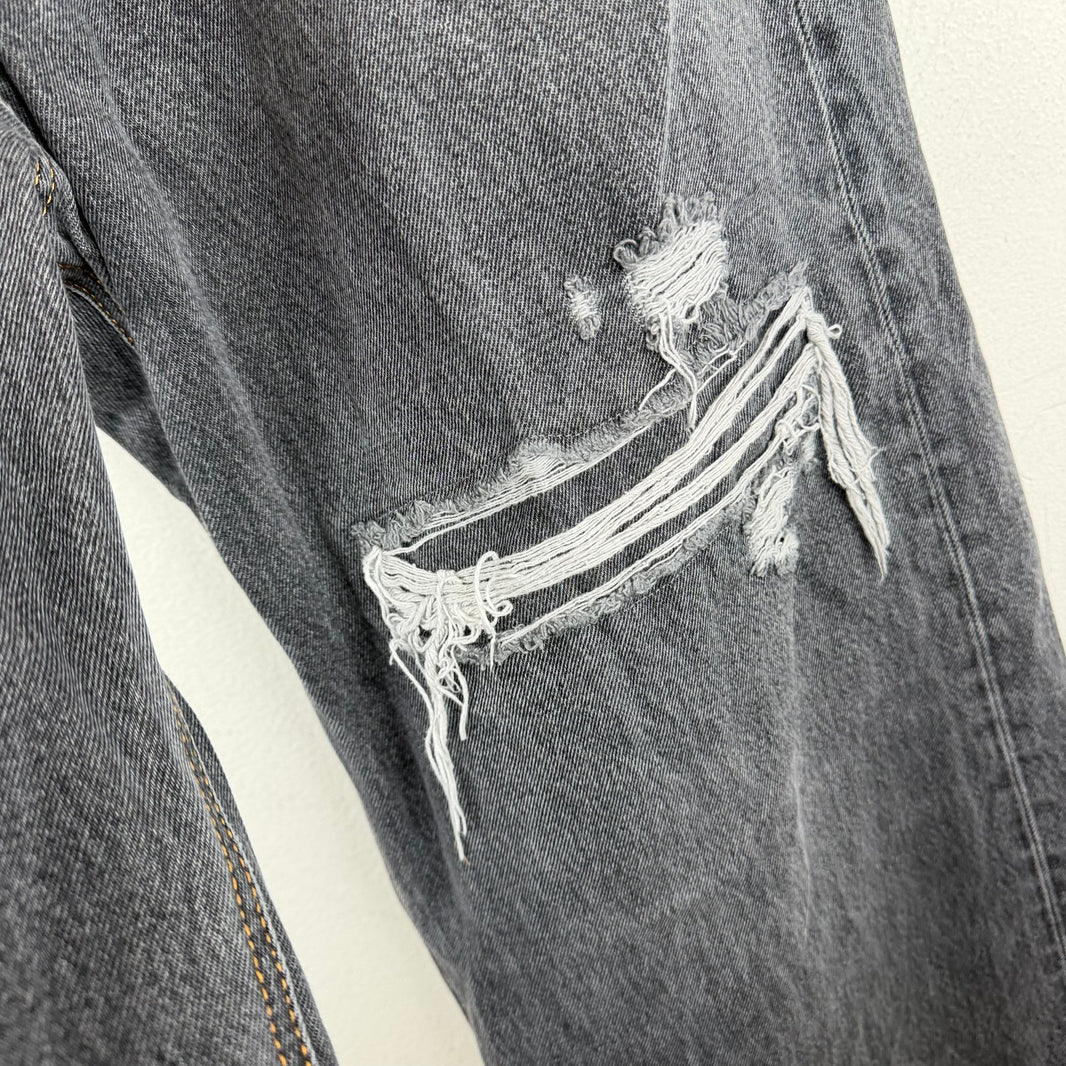 Diesel Black Distressed Baggy Jeans