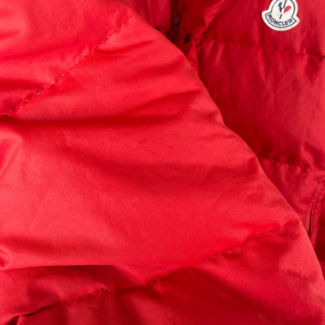 Moncler Red Convertible Puffer Jacket