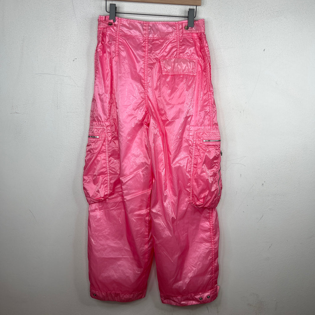 Bottega Veneta Pink Nylon Cargo Pants