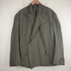 Balenciaga Gray Nylon Blazer Jacket