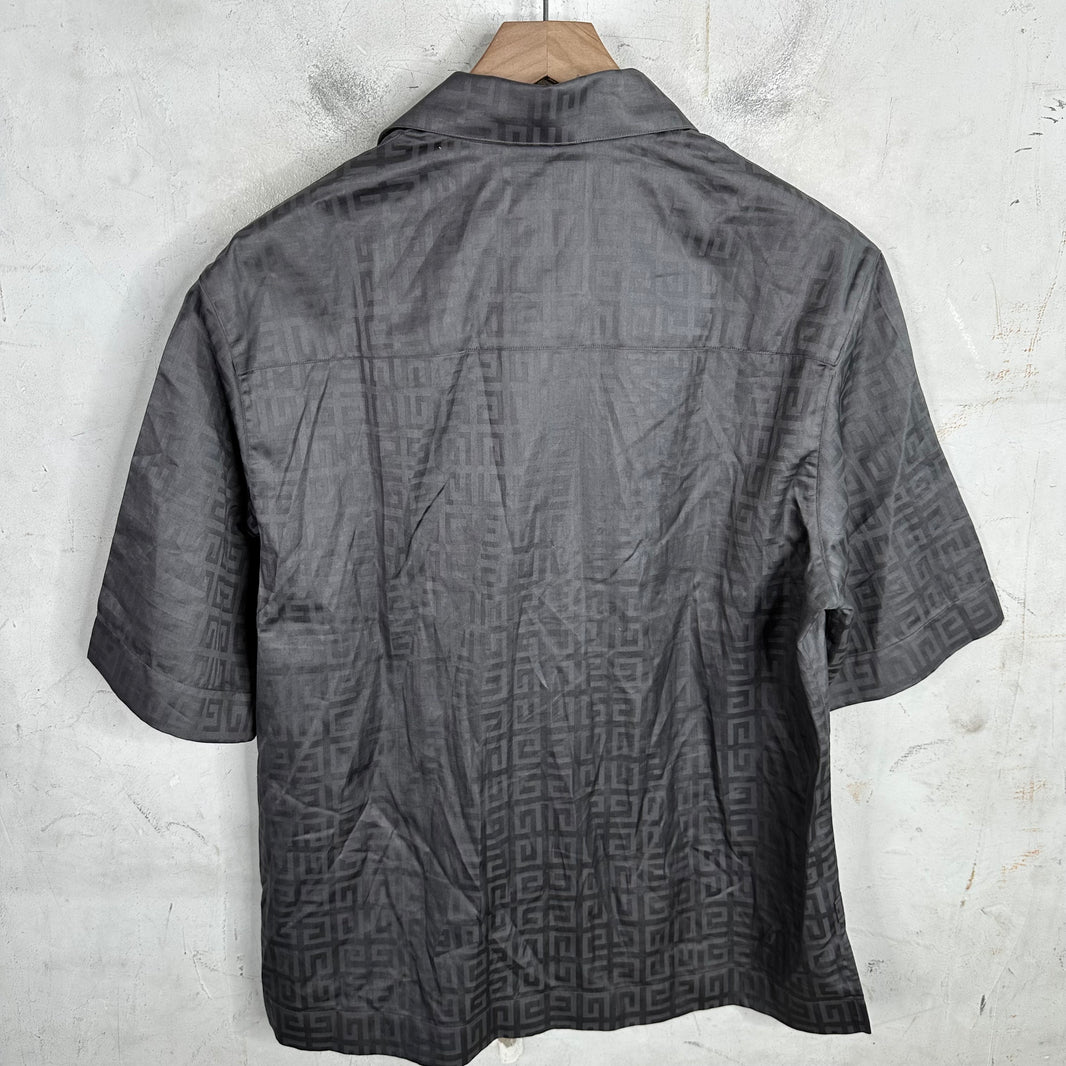 Givenchy Boxy Monogram Zipped Shirt