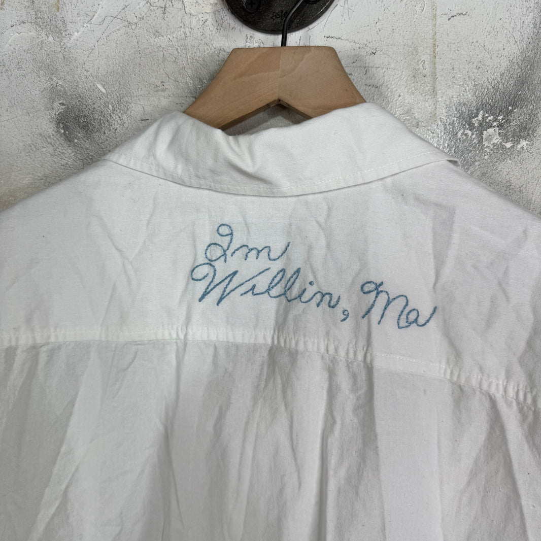 Bode Cool It Embroidered Shirt