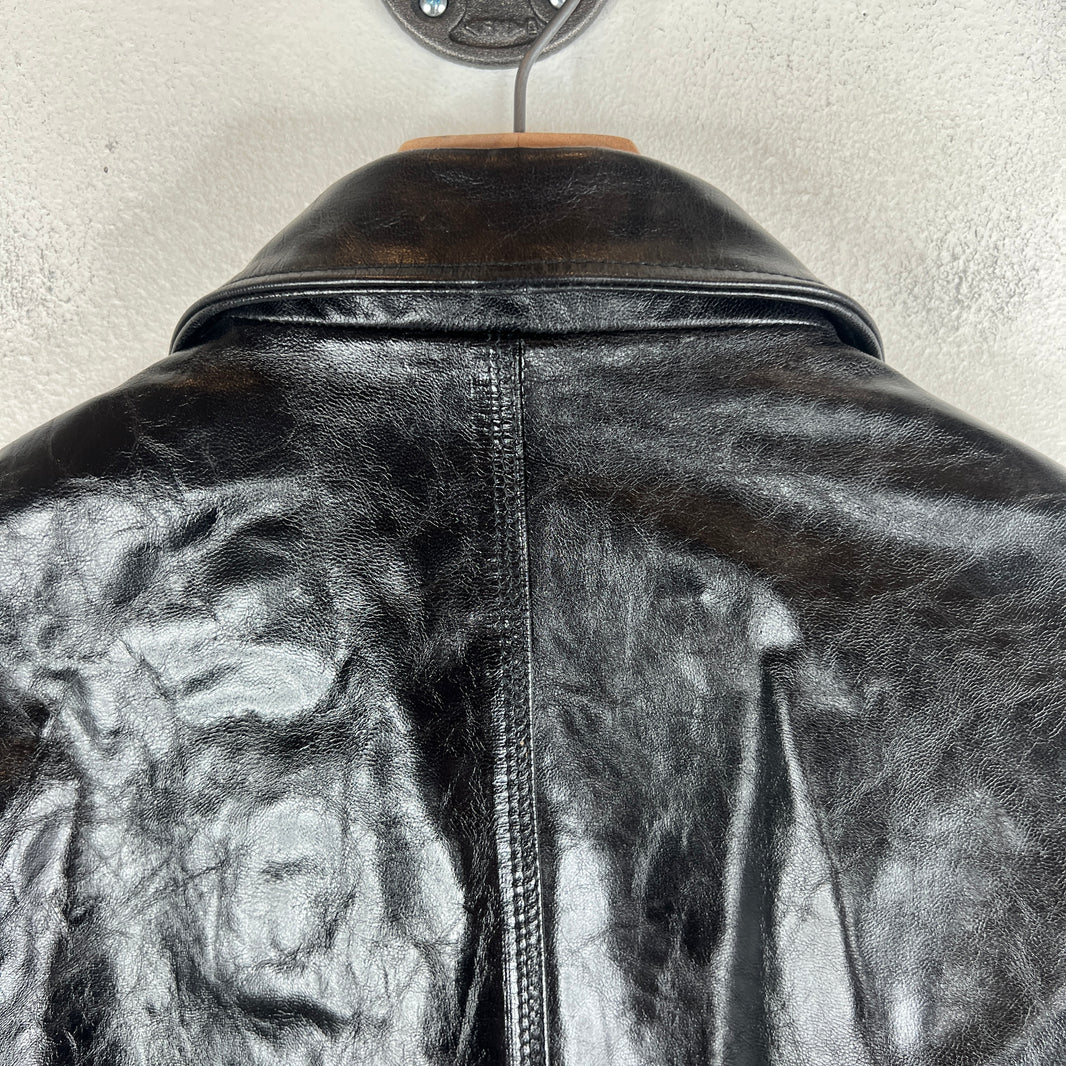 Stussy Black Garage Leather Jacket