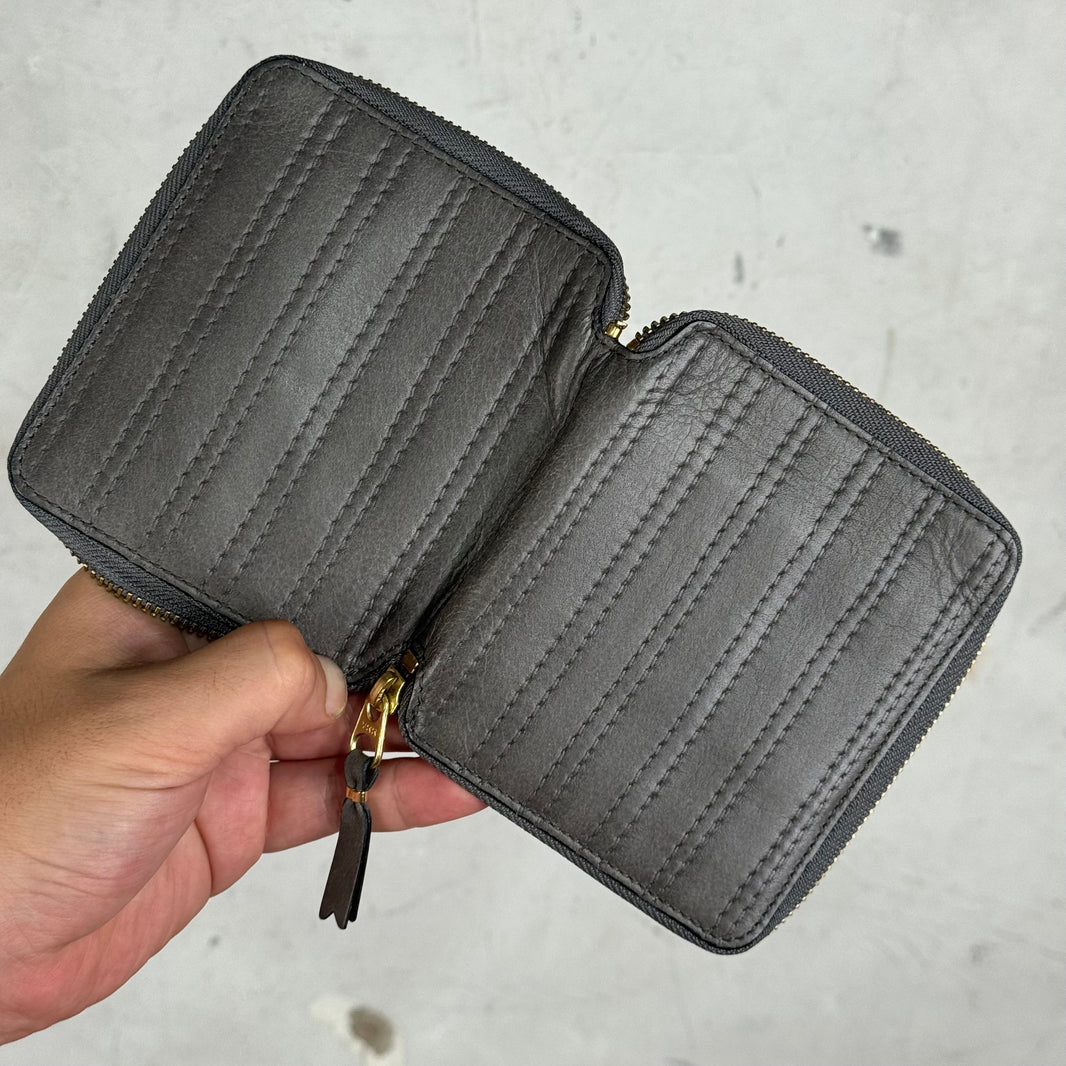 CDG Stitched Zip Wallet