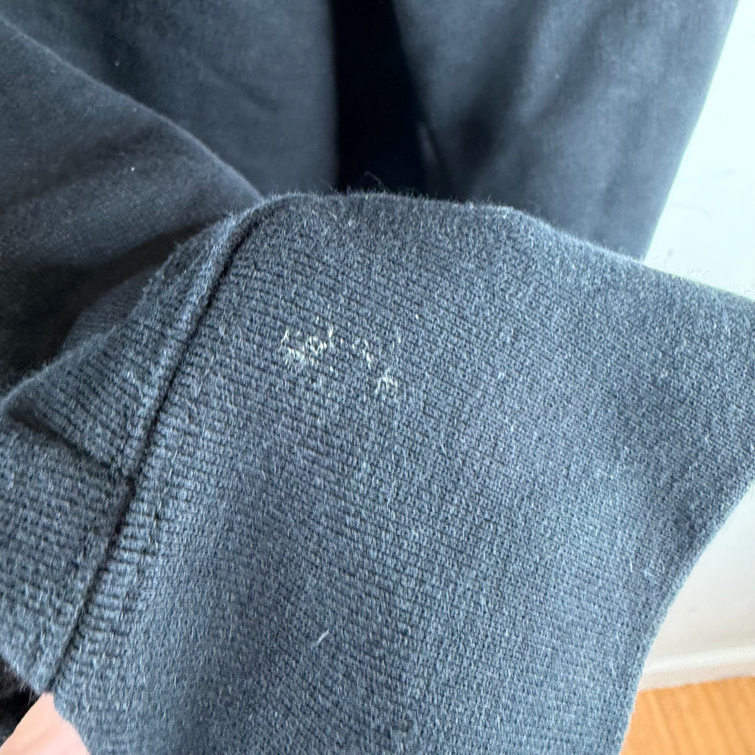 Vetements Cropped Long Washtag Hoodie