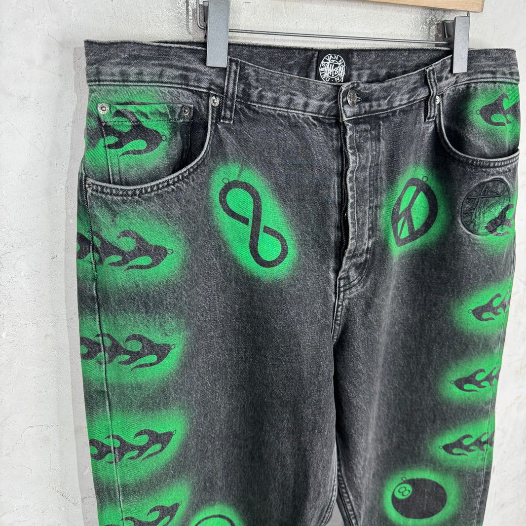 Stussy x Dries Van Noten Stencil Jeans