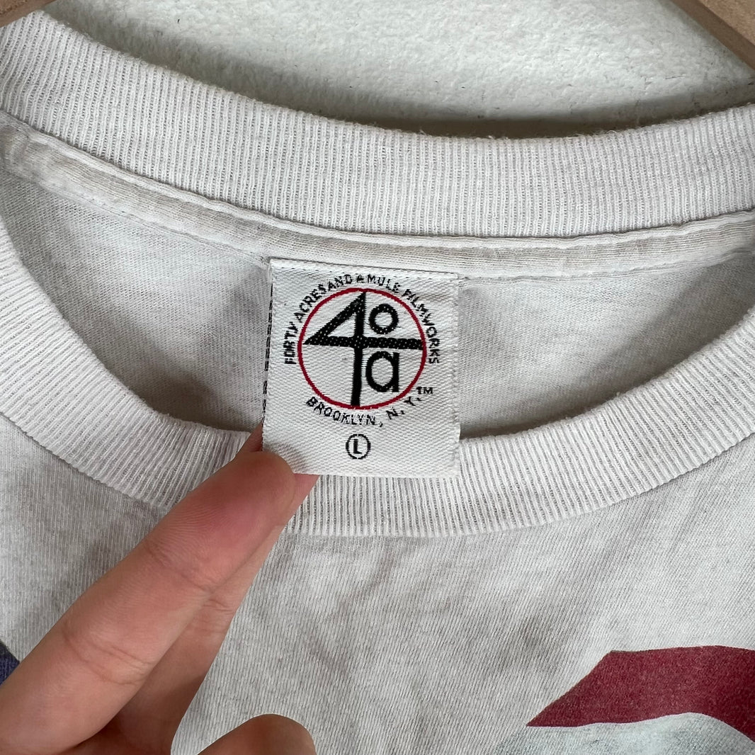 Vintage 40 Acres Malcolm X Flag T-Shirt