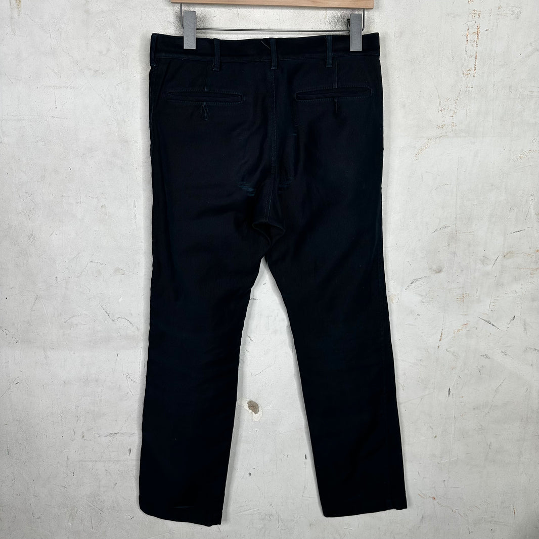 Comme Des Garçons Navy Fine Cord Trouser
