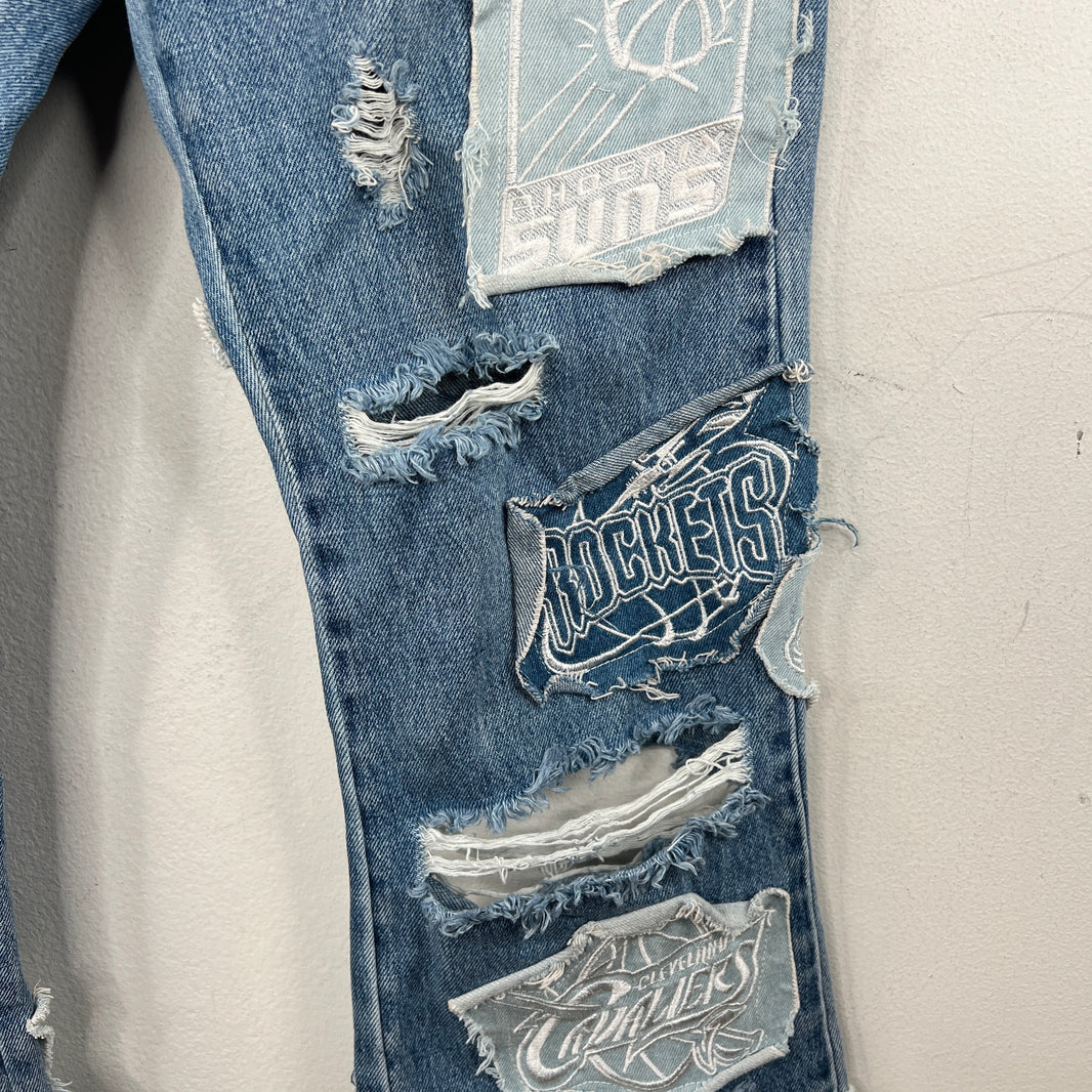 Ev Bravado OG NBA Embroidered Logo Jeans