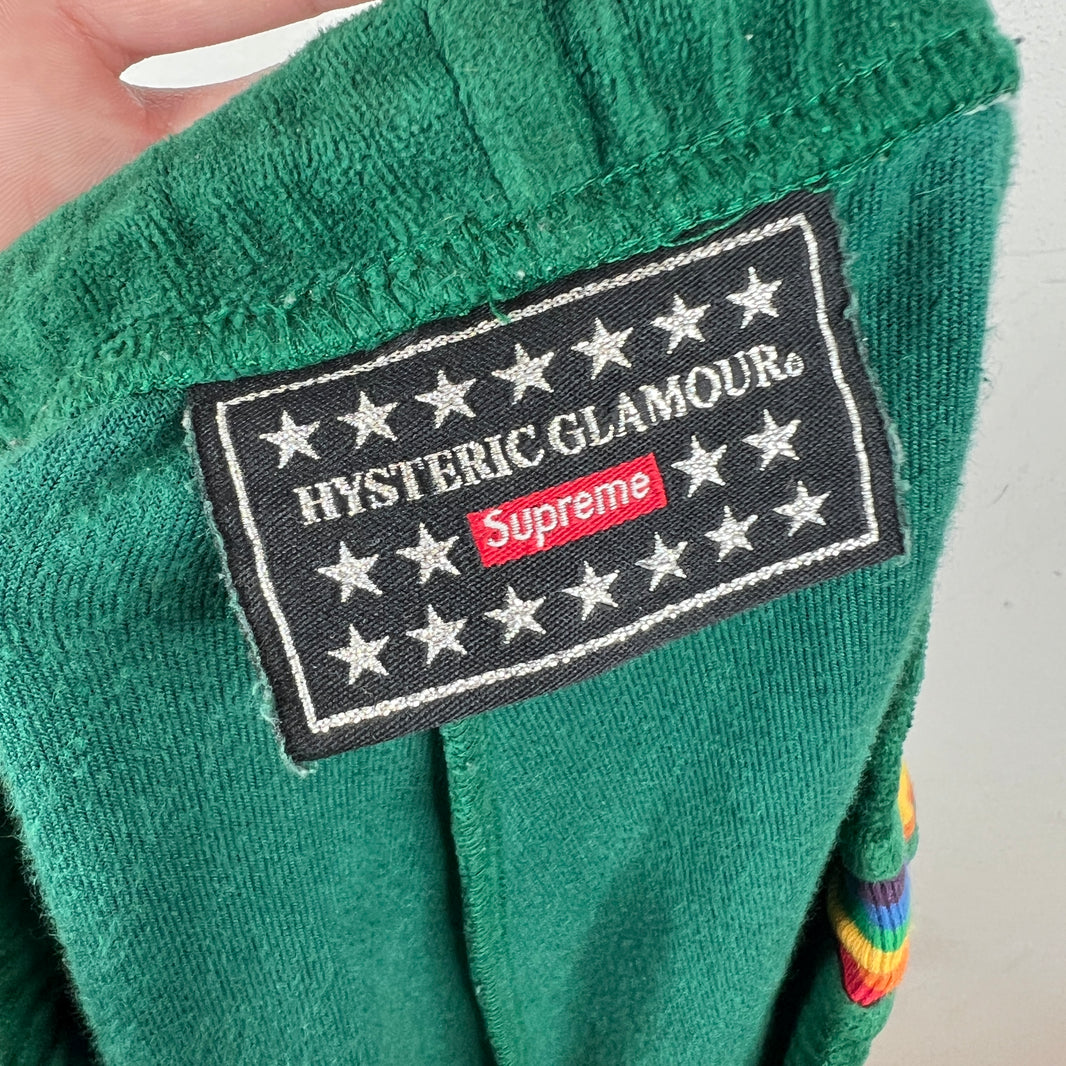Supreme Hysteric Glamour Green Terrycloth Shorts