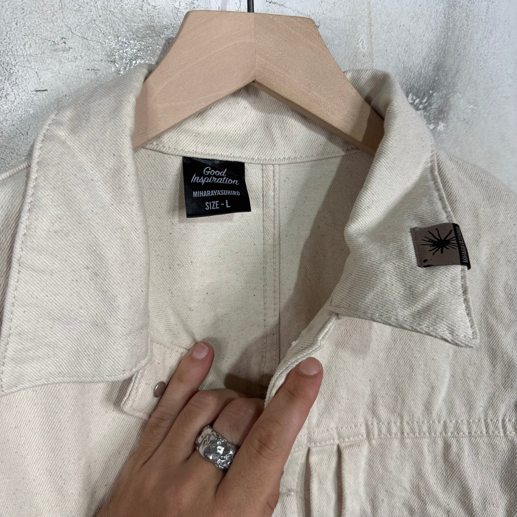 Maison Mihara Yasuhiro Beige Type 2 Denim Jacket